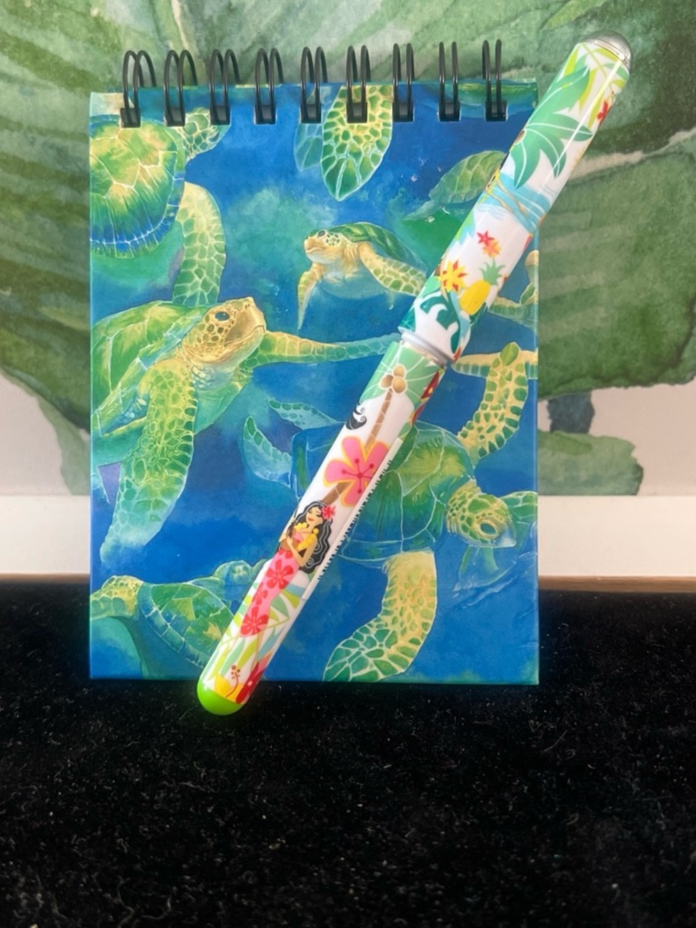 Floral Tropical Pen & Reptile-Themed  Notebook